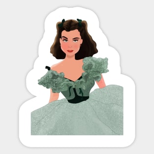 Scarlett O'Hara - Gone with the Wind Fanart Sticker